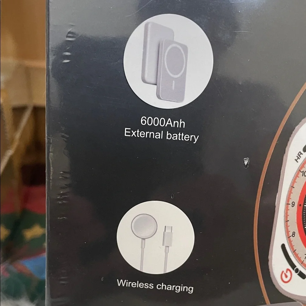 X12 Watch Ultra with Earphones - Red